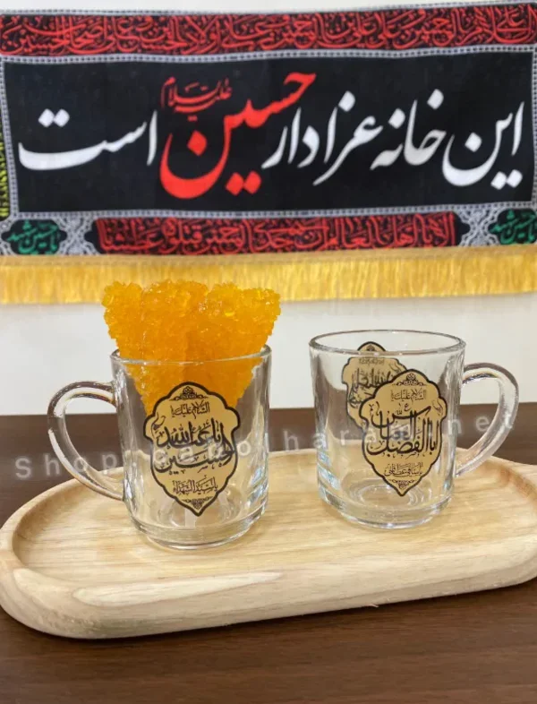 |نیم لیوان دسته دار طرح فرانسه| 