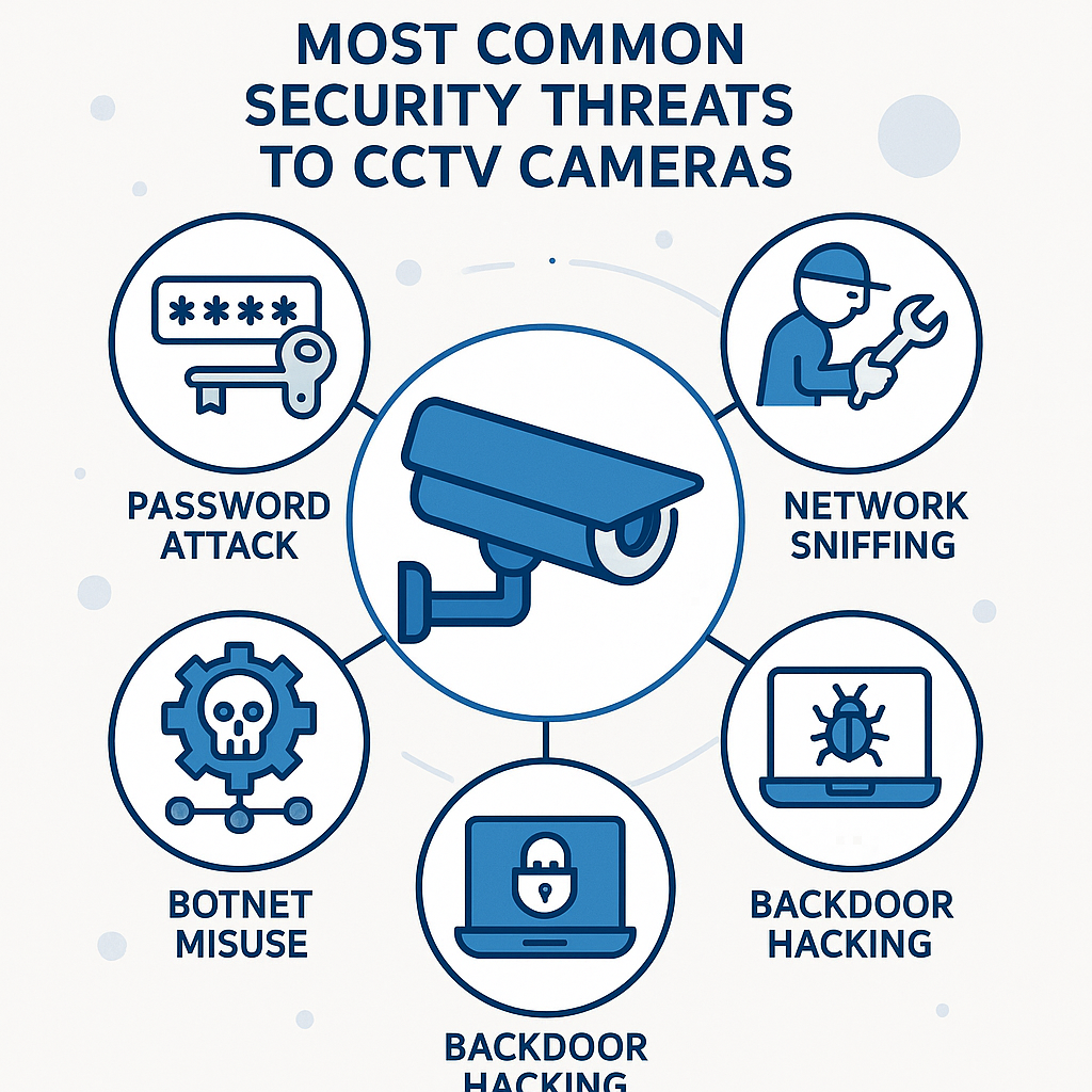 اینفوگرافیک تهدیدات امنیتی دوربین مداربسته هوشمند