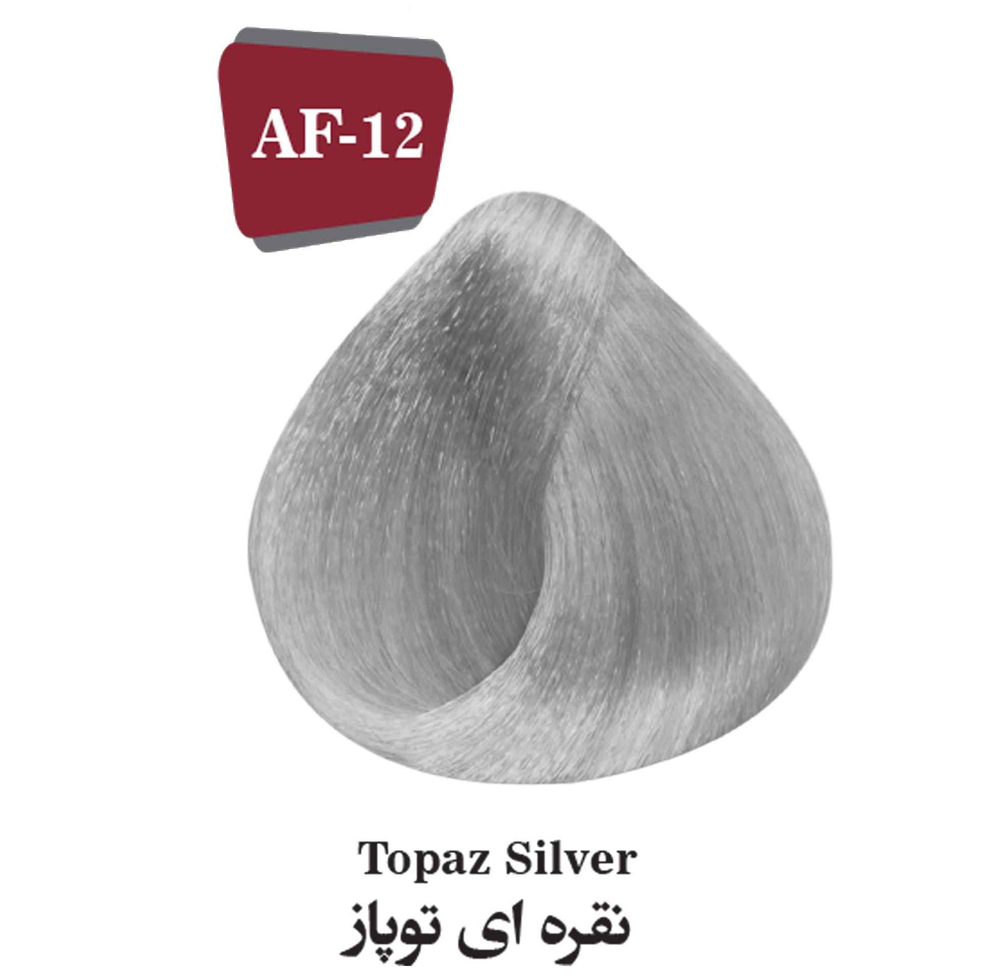 رنگ مو 125 میل وینا نقره ای توپاز AF-12 | بایا